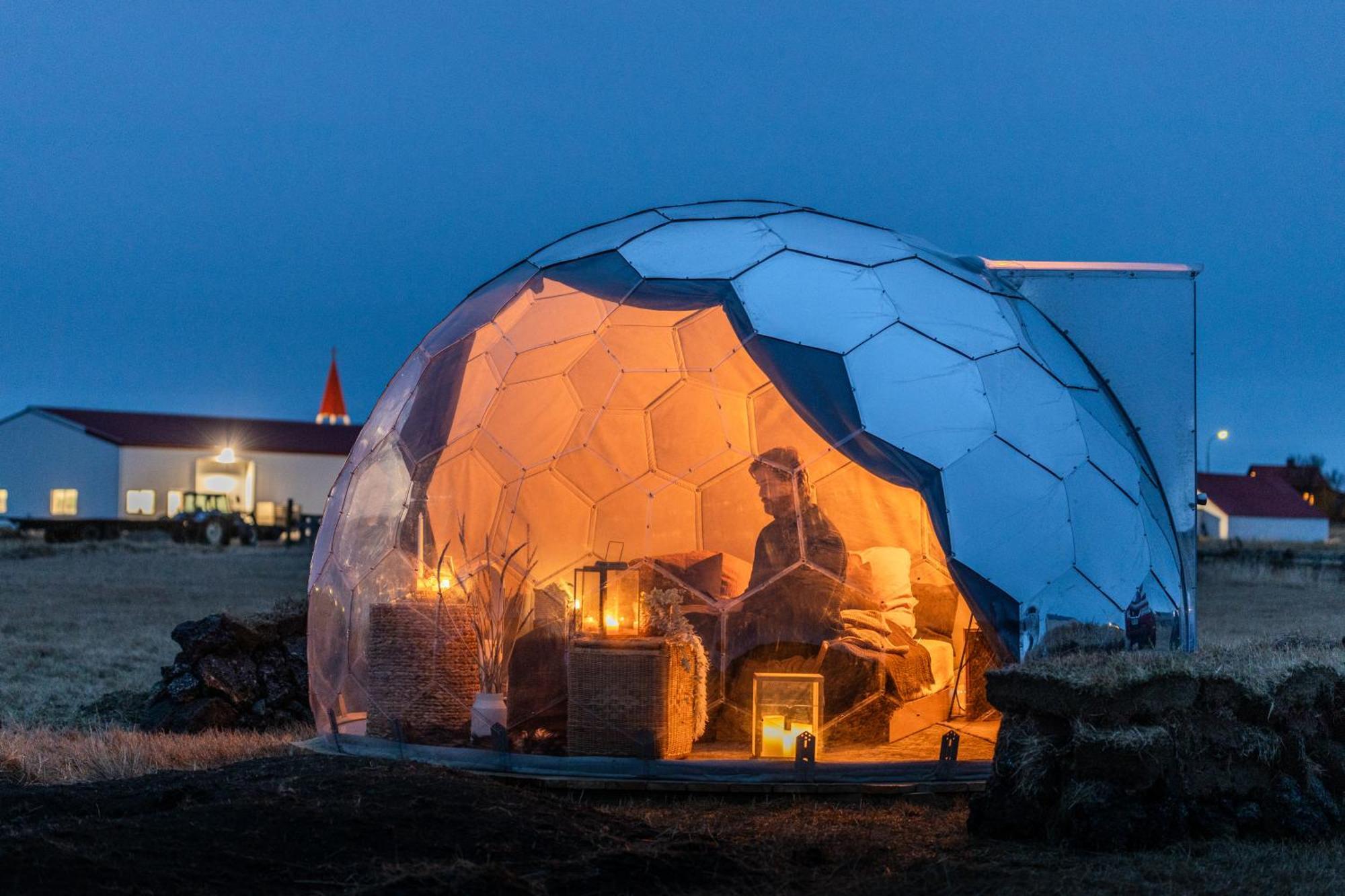 Helja Stay Glamping Domes Hella Exteriér fotografie